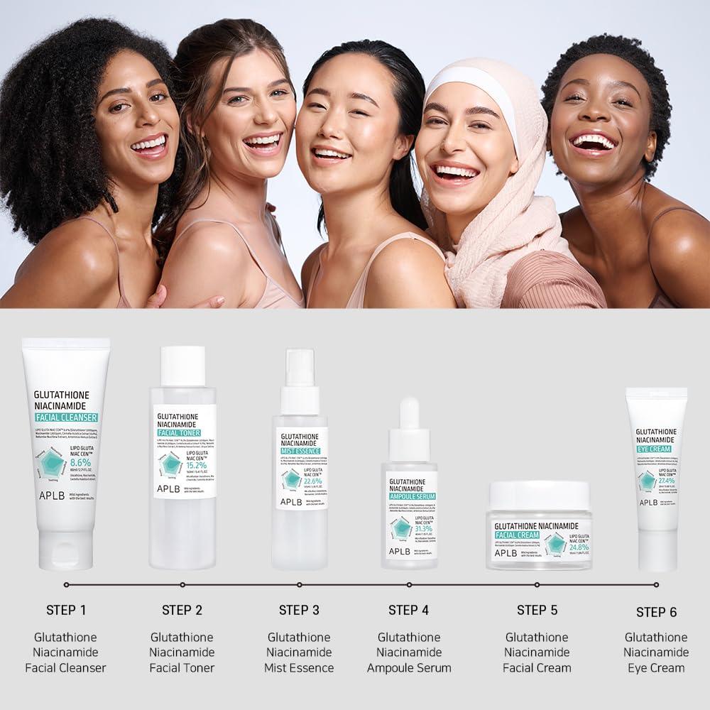 Kbeauty Glass Skin APLB Glutathione Niacinamide Series