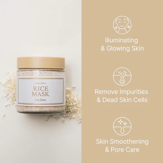 Kbeauty Glass Skin I'M FROM Rice Mask 110g