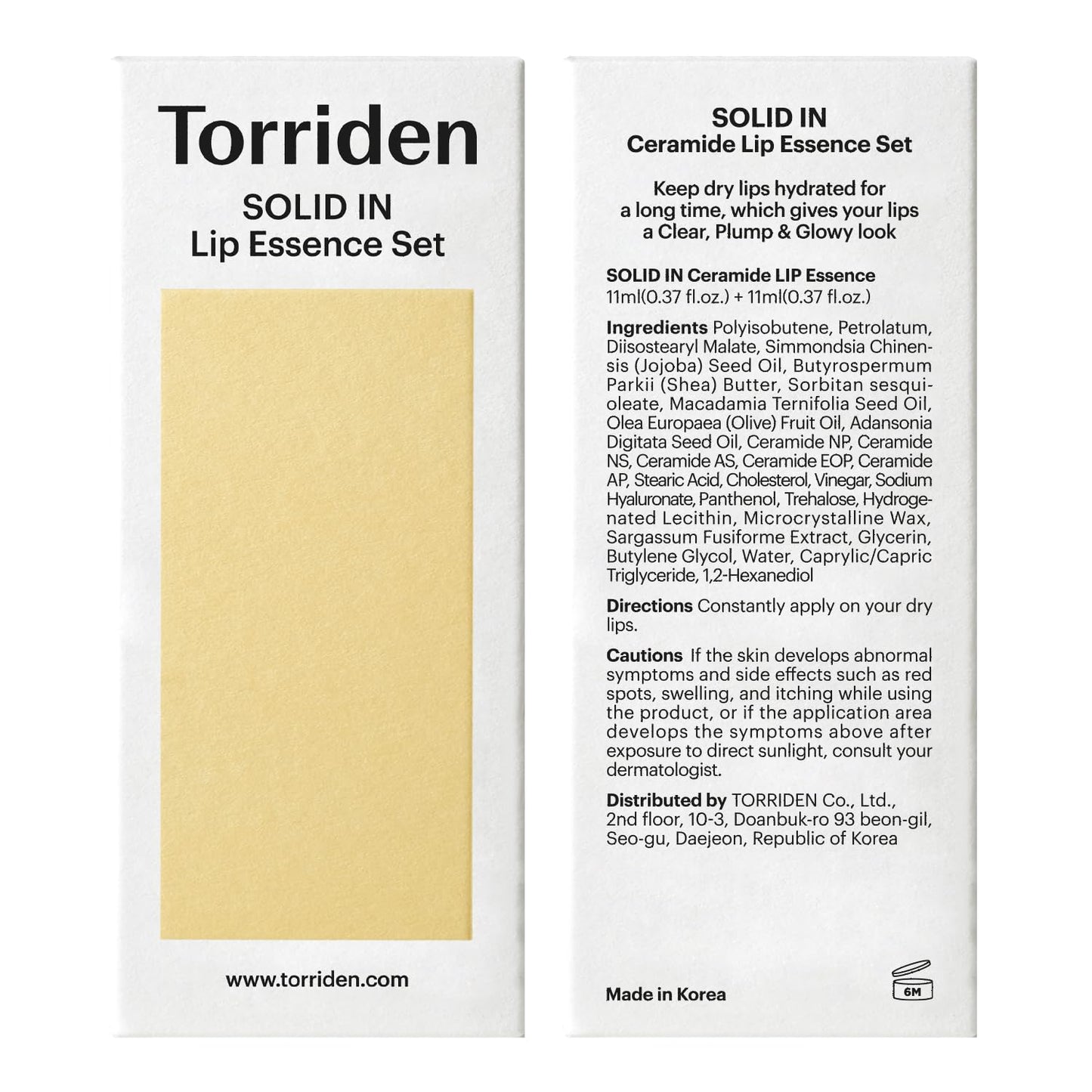 Kbeauty Glass Skin Torriden Solid-in Lip Essence 11ml