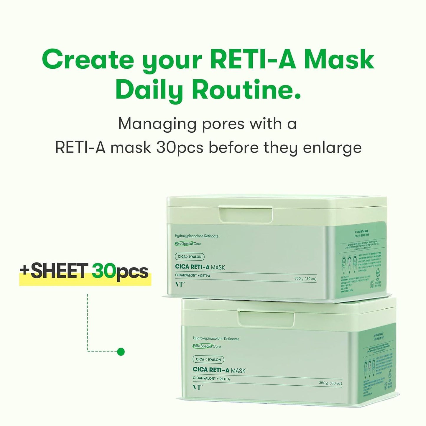 Kbeauty Glass Skin VT Cica Mask Series