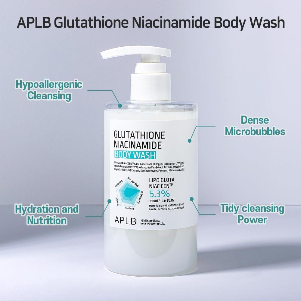 Kbeauty Glass Skin APLB Glutathione Niacinamide Body Wash 300ml 