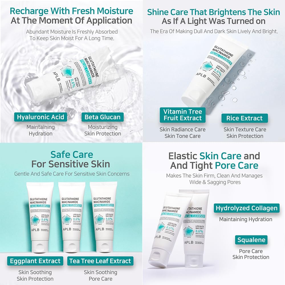 Wholesale Quantity Discount Bulk Pack Kbeauty Glass Skin APLB Glutathione Niacinamide Series 