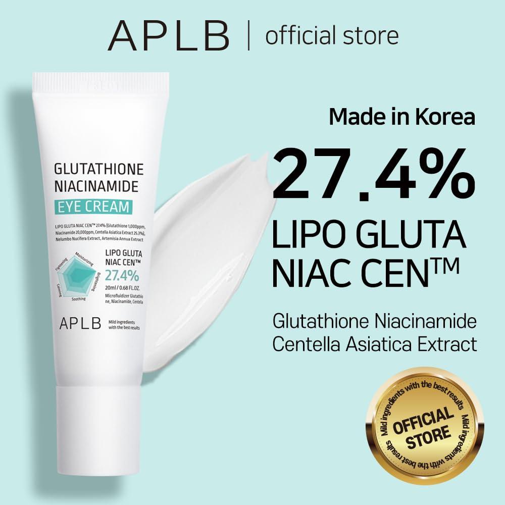 Kbeauty Glass Skin APLB Glutathione Niacinamide Eye Cream 20ml 