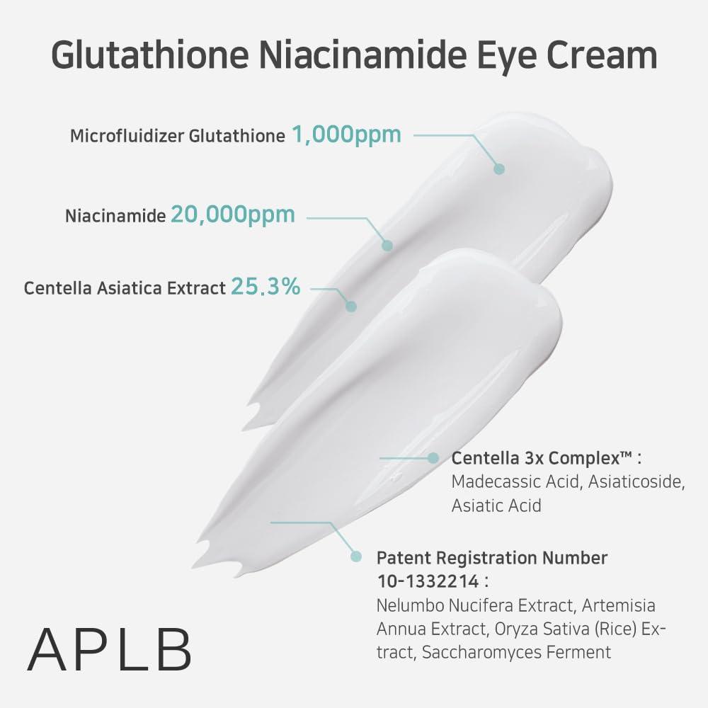 Kbeauty Glass Skin APLB Glutathione Niacinamide Eye Cream 20ml 