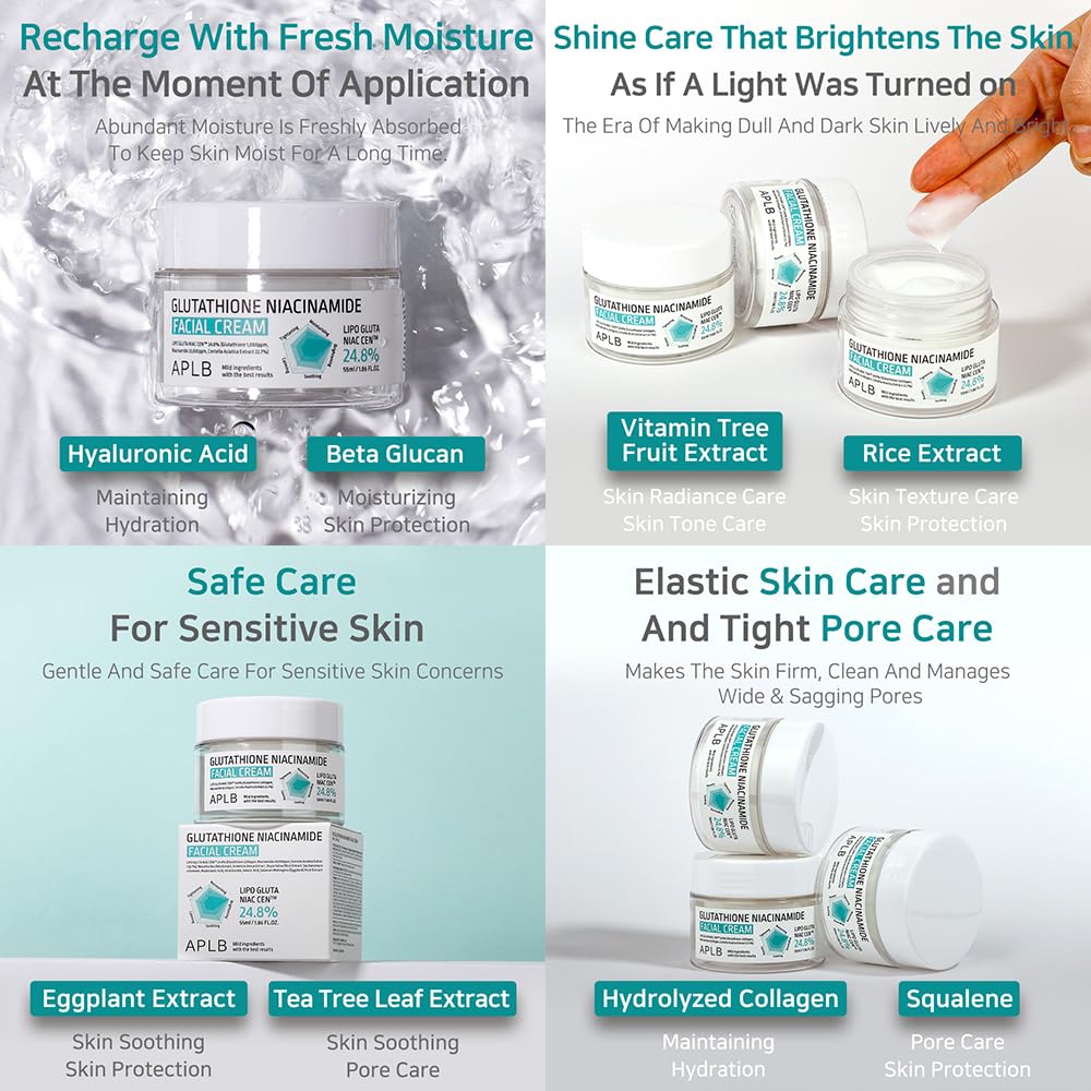 Kbeauty Glass Skin APLB Glutathione Niacinamide Series 