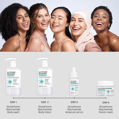 Kbeauty Glass Skin APLB Glutathione Niacinamide Series 
