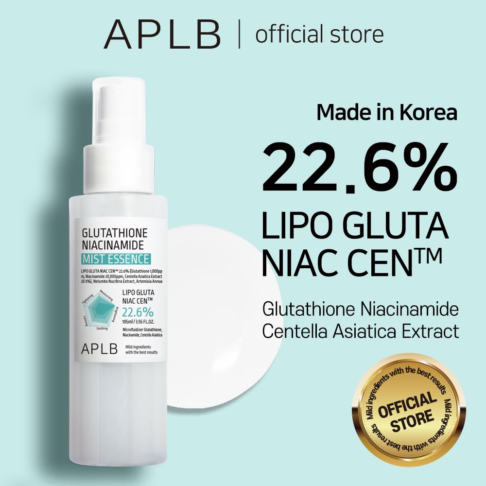 [Combo Deal] APLB Glutathione Niacinamide Mist Essence 105ml + Ampoule Serum 40ml Set