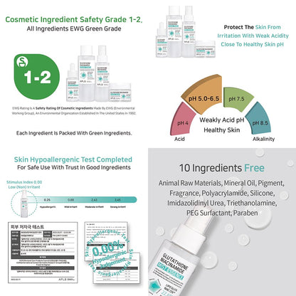 Wholesale Quantity Discount Bulk Pack Kbeauty Glass Skin APLB Glutathione Niacinamide Series 
