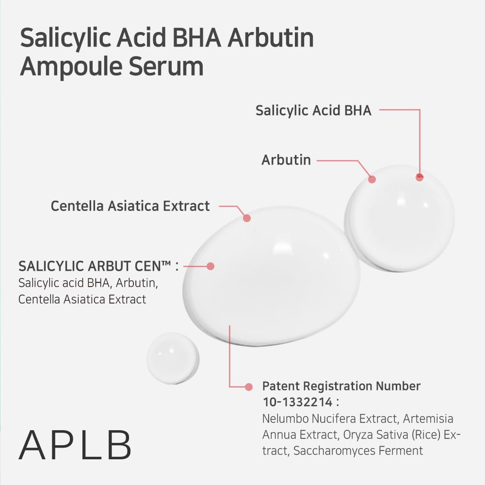Kbeauty Glass Skin APLB Salicylic Acid Bha Arbutin 
