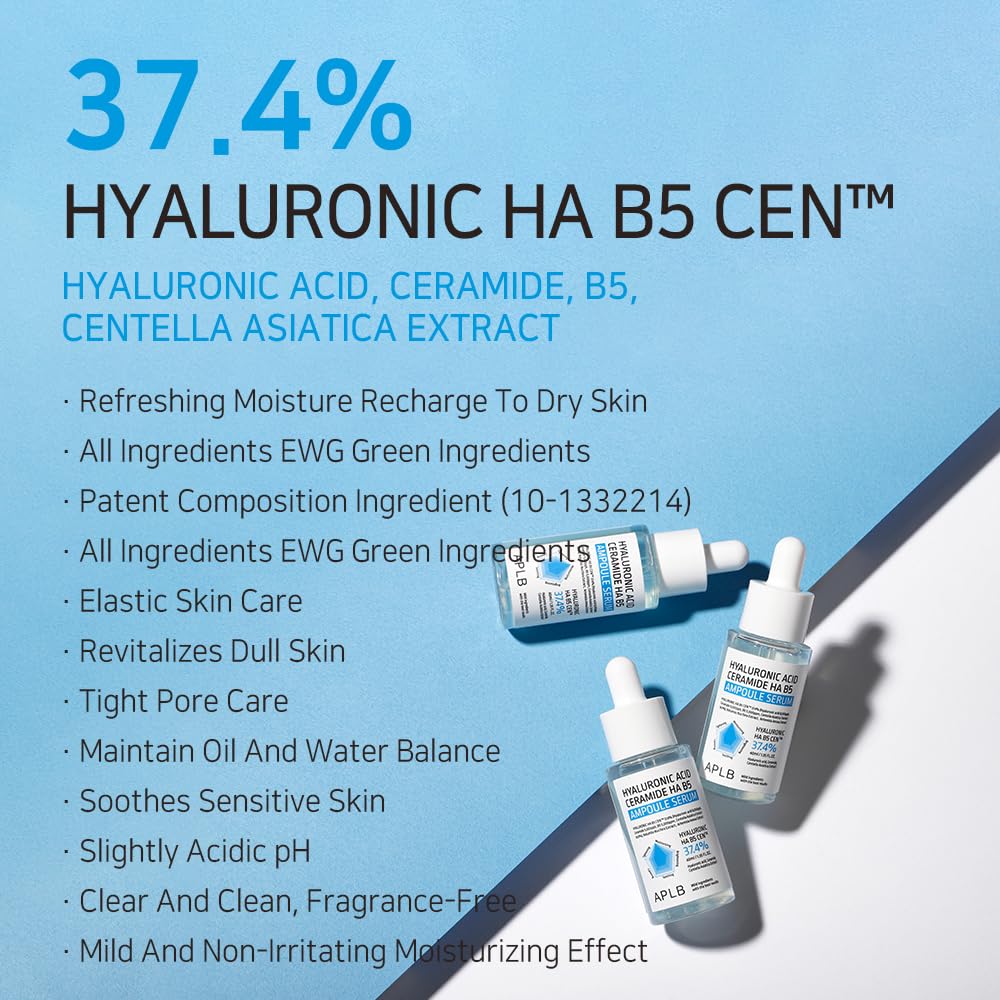 Kbeauty Glass Skin APLB Hyaluronic Acid Ceramide Series 