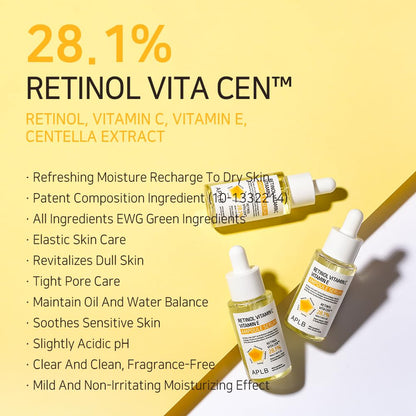 Kbeauty Glass Skin APLB Retinol Vitamin C Vitamin E 