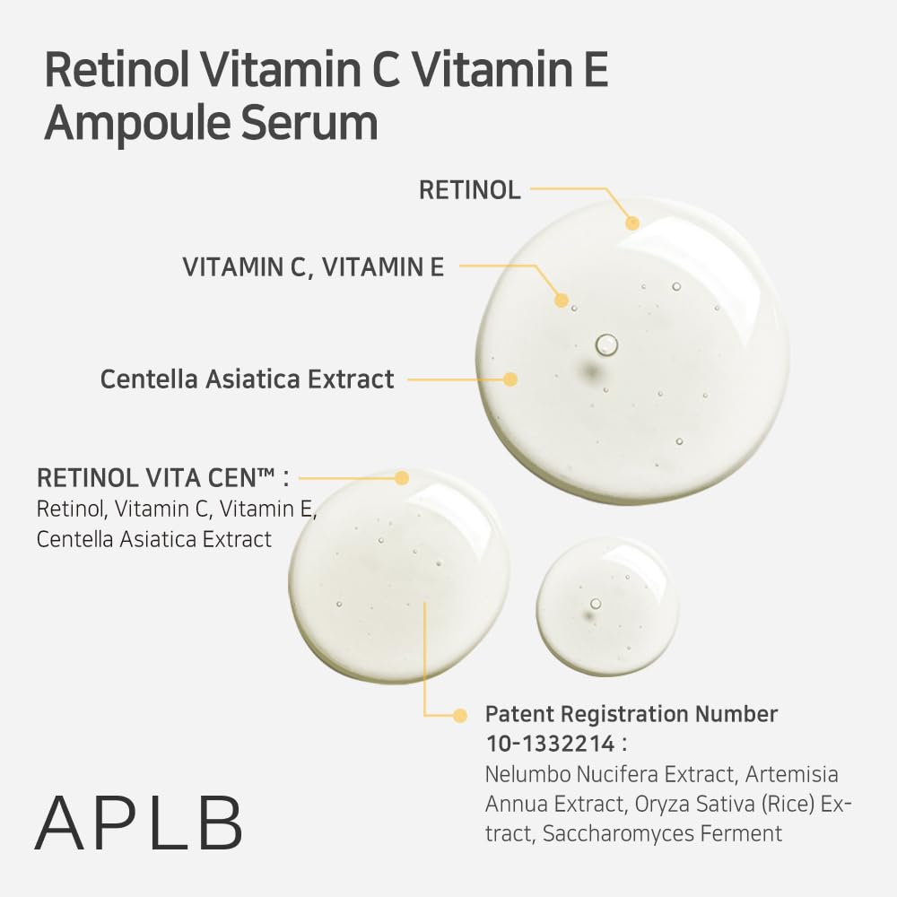 Kbeauty Glass Skin APLB Retinol Vitamin C Vitamin E 