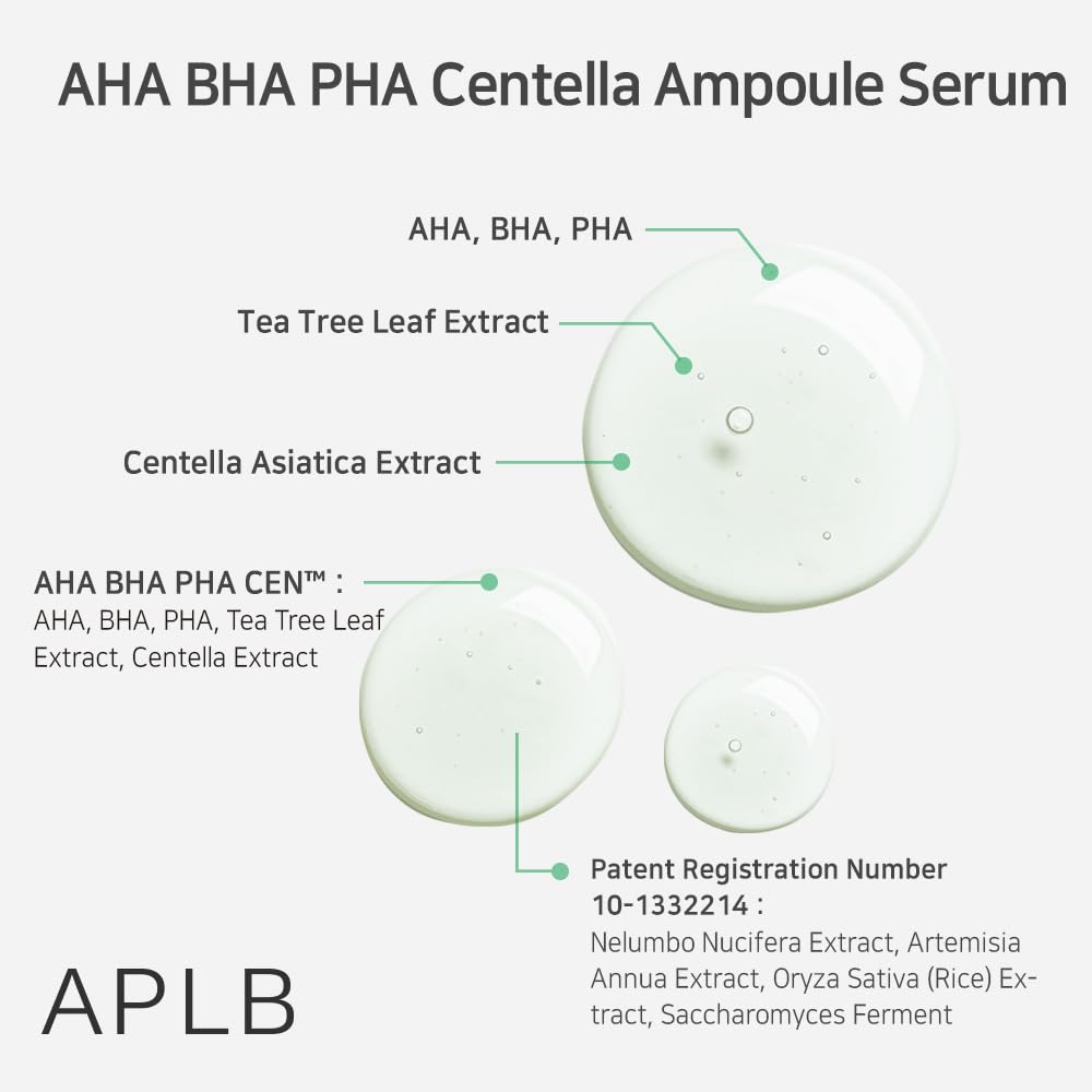 Kbeauty Glass Skin APLB Aha Bha Pha Centella 