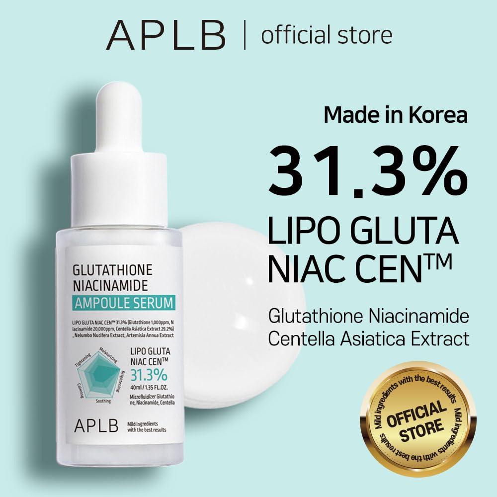 Kbeauty Glass Skin APLB Glutathione Niacinamide Ampoule Serum 40ml 