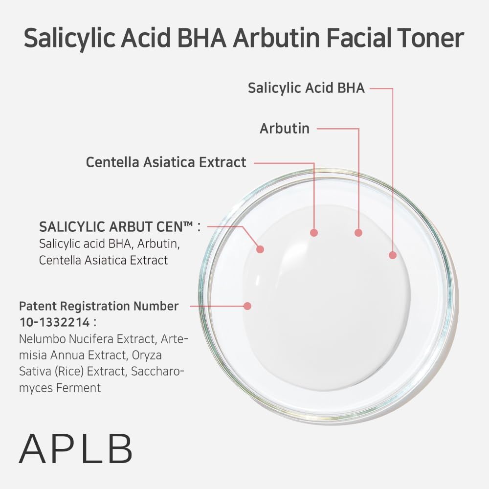 Kbeauty Glass Skin APLB Salicylic Acid Bha Arbutin 