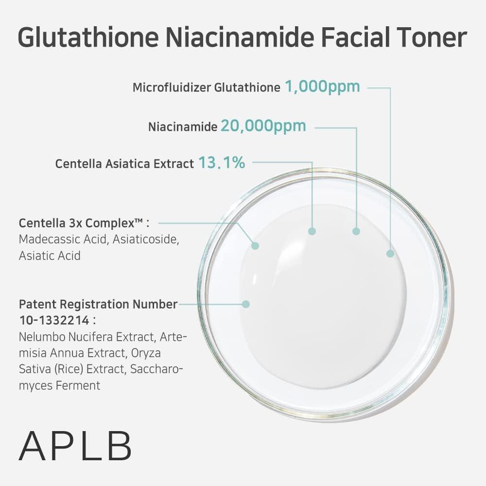 Kbeauty Glass Skin APLB Glutathione Niacinamide Facial Toner 160ml 