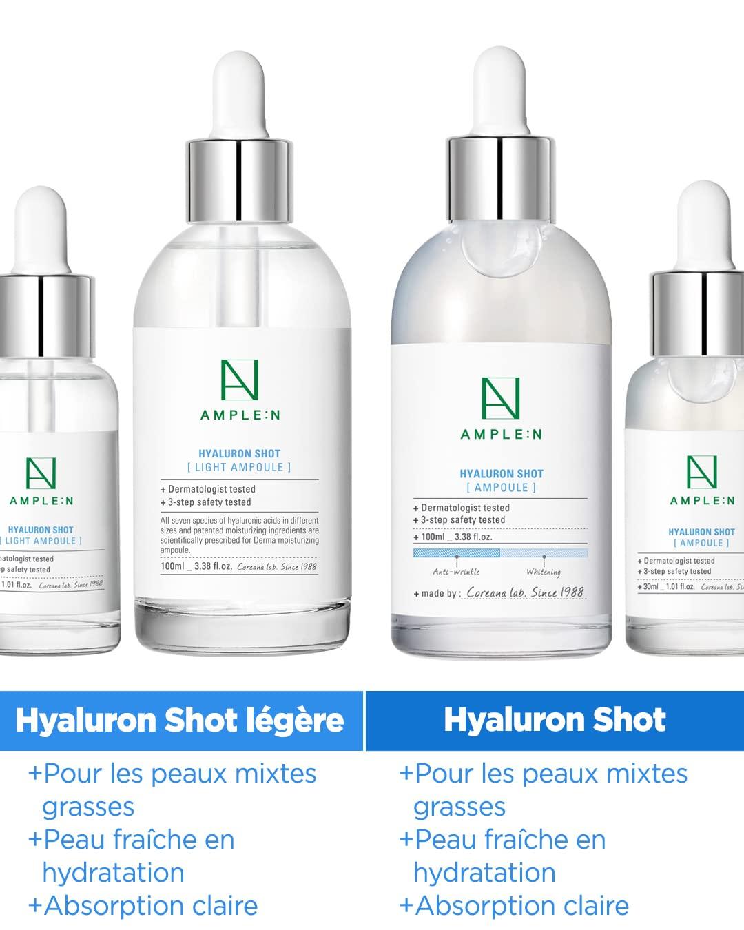 Kbeauty Glass Skin AMPLE:N Hyaluron Shot Ampoule 30ml 