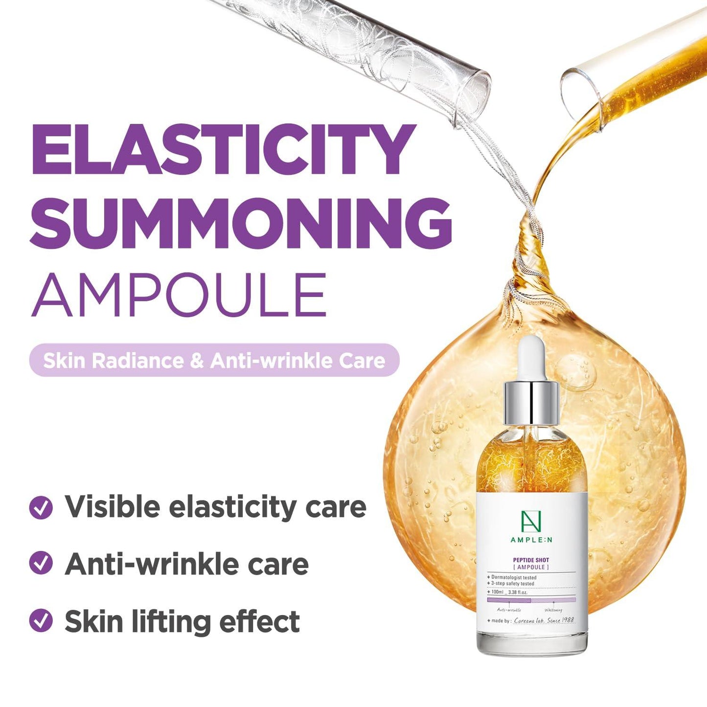 Kbeauty Glass Skin AMPLE:N Peptide Shot Ampoule 100ml 