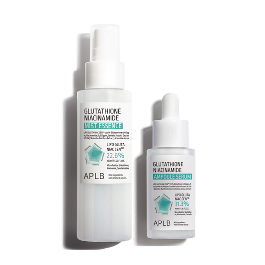 [Combo Deal] APLB Glutathione Niacinamide Mist Essence 105ml + Ampoule Serum 40ml Set