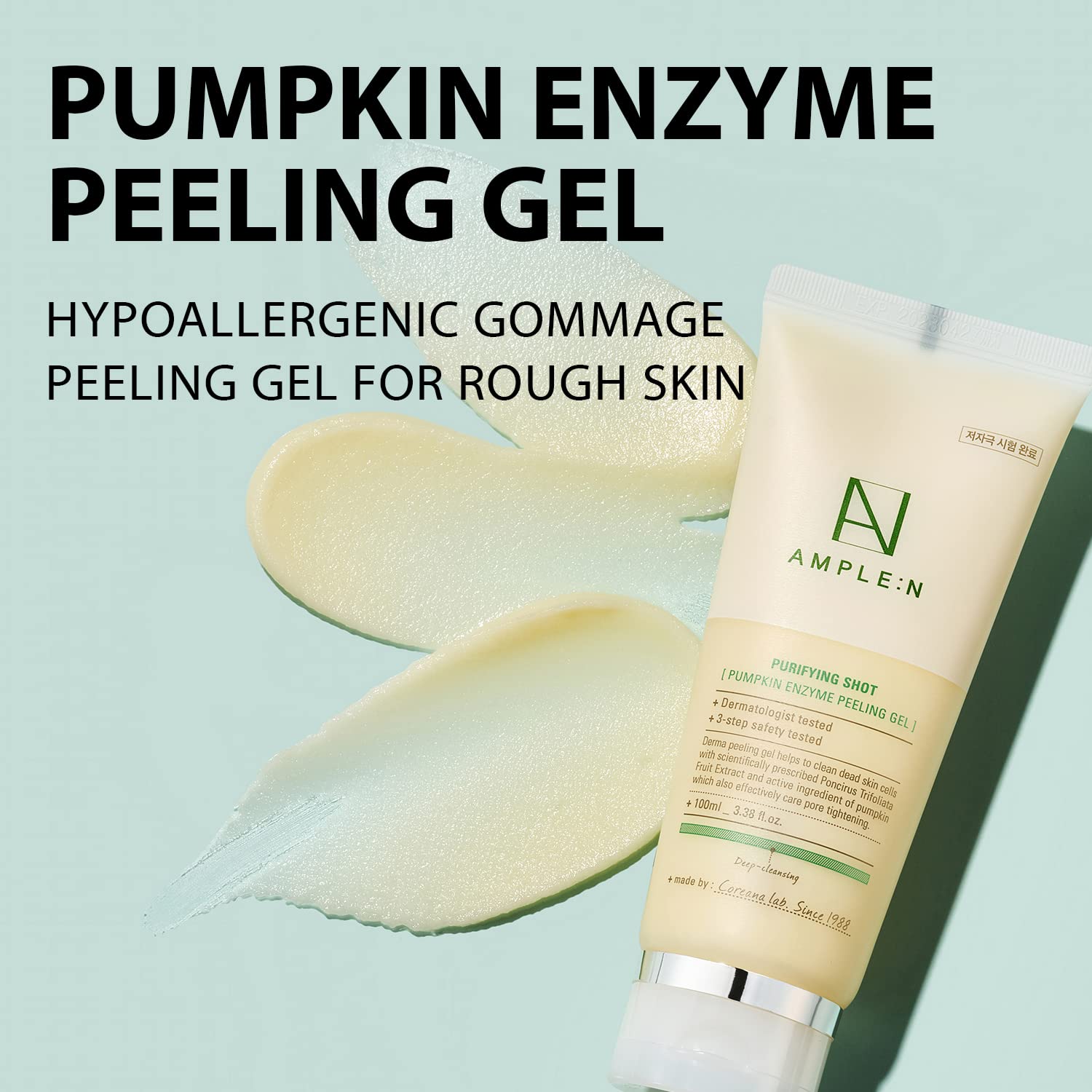 Kbeauty Glass Skin AMPLE:N Purifying Shot Pumpkin Peeling Gel 100ml 