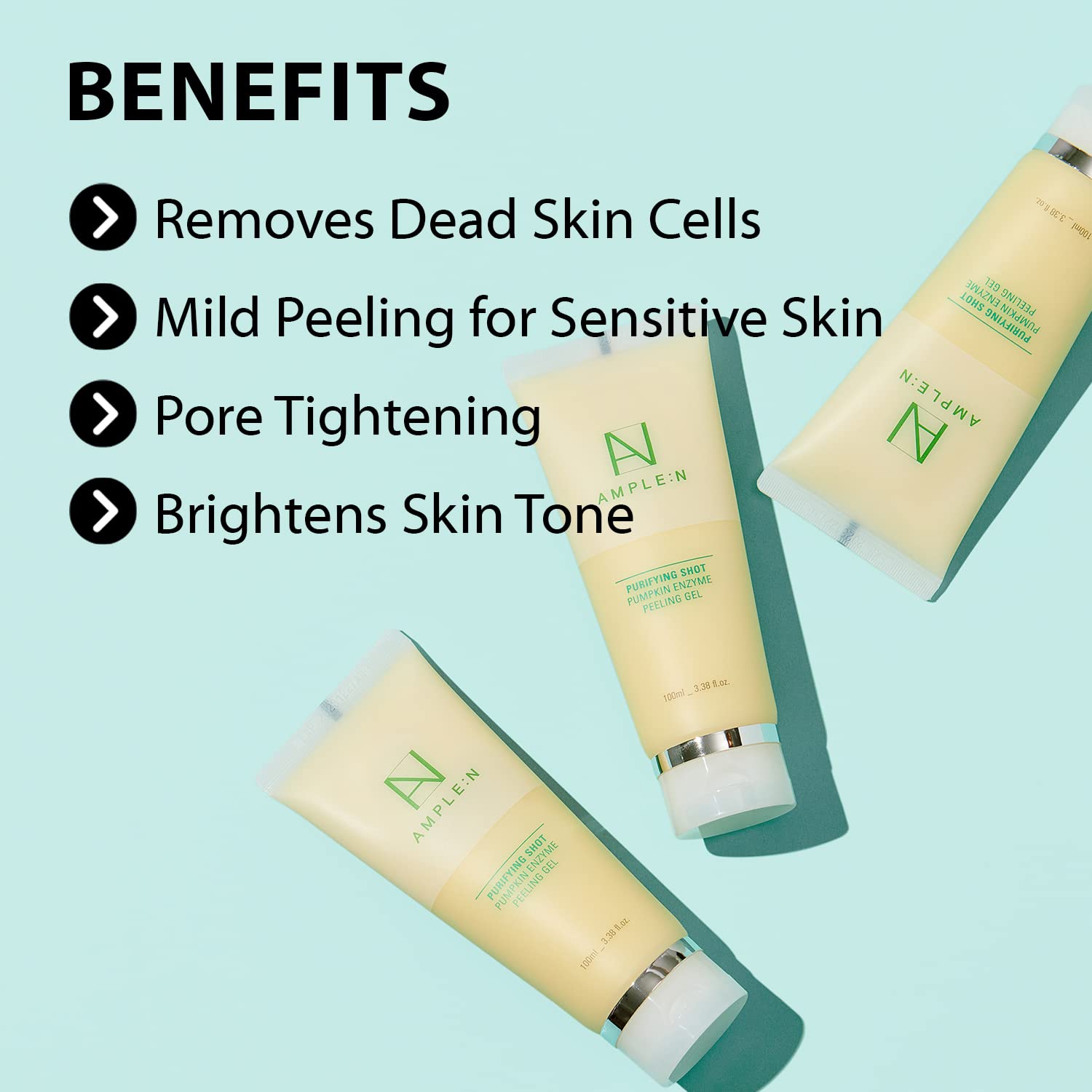 Kbeauty Glass Skin AMPLE:N Purifying Shot Pumpkin Peeling Gel 100ml 
