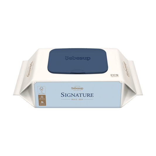 Wholesale Quantity Discount Bulk Pack Kbeauty Glass Skin Bebesup Signature Blue Baby Wipes 