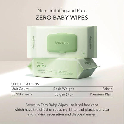 Kbeauty Glass Skin Bebesup Zero Baby Wipes 