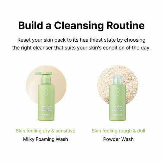 Kbeauty Glass Skin By Wishtrend Green Tea & Enzyme Series 