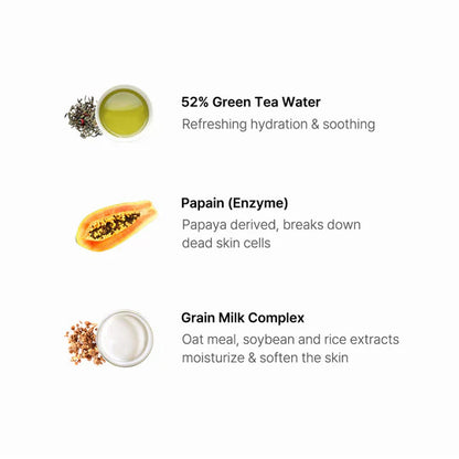 Kbeauty Glass Skin By Wishtrend Green Tea & Enzyme Series 