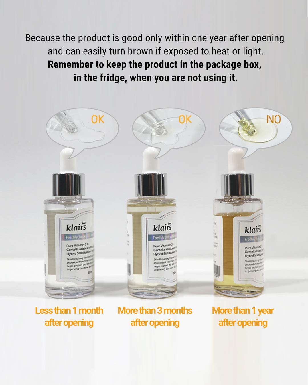 Kbeauty Glass Skin Dear, Klairs Freshly Juiced Vitamin Care 