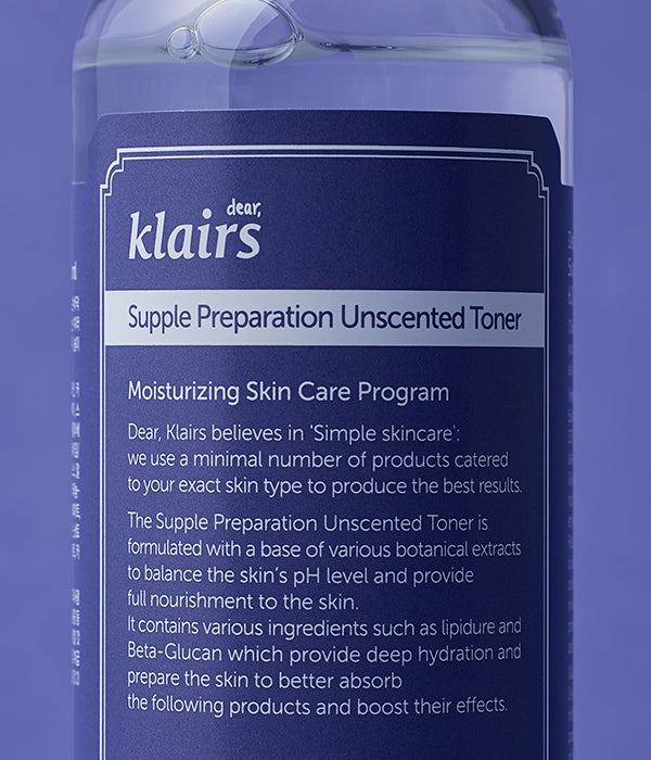 Kbeauty Glass Skin Dear, Klairs Supple Preparation Series 