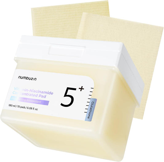 Kbeauty Glass Skin Numbuzin No.5 Vitamin-niacinamide Concentrated Pad 180ml (70 Pads) 