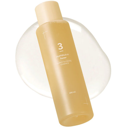 Kbeauty Glass Skin Numbuzin No.3 Super Glowing Essence Toner 200ml 