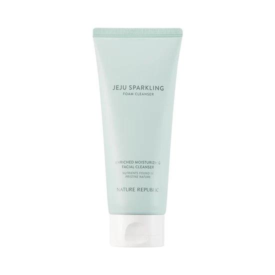 Kbeauty Glass Skin Nature Republic Jeju Sparkling Foam Cleanser 