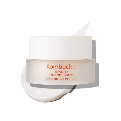 Kbeauty Glass Skin Nature Republic Kombucha Black Tea Treatment Cream 