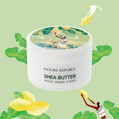 Kbeauty Glass Skin Nature Republic Shea Butter Steam Cream_moist 