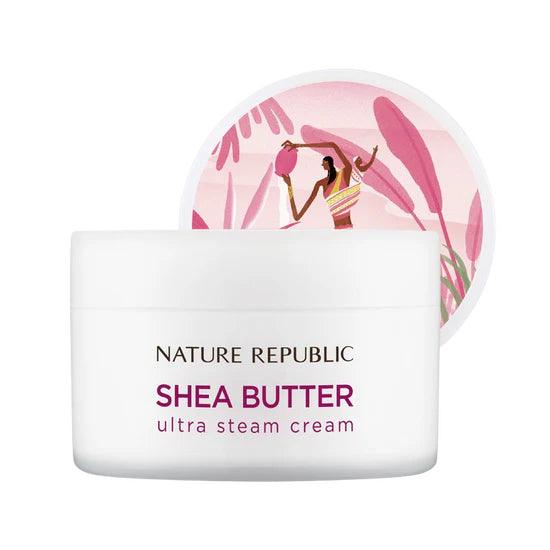 Kbeauty Glass Skin Nature Republic Shea Butter Steam Cream_ultra 