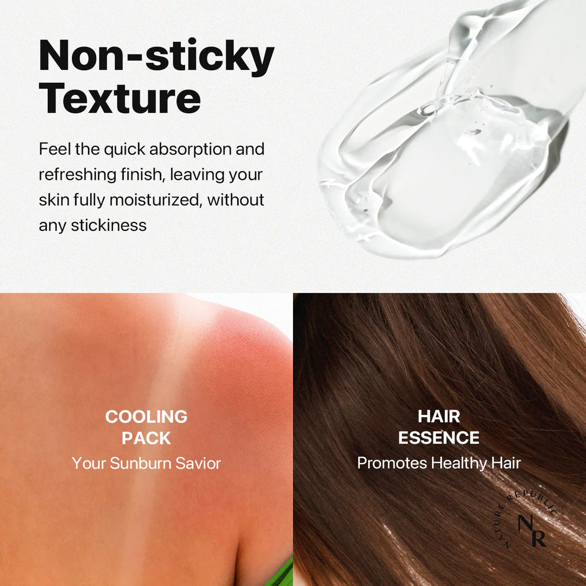 Kbeauty Glass Skin Nature Republic Mild & Moisture Aloe Vera Watery Gel 