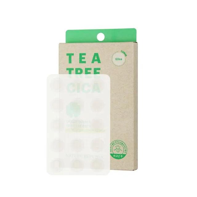 Kbeauty Glass Skin Nature Republic Green Derma Tea Tree Cica Relief Care Spot Patch 