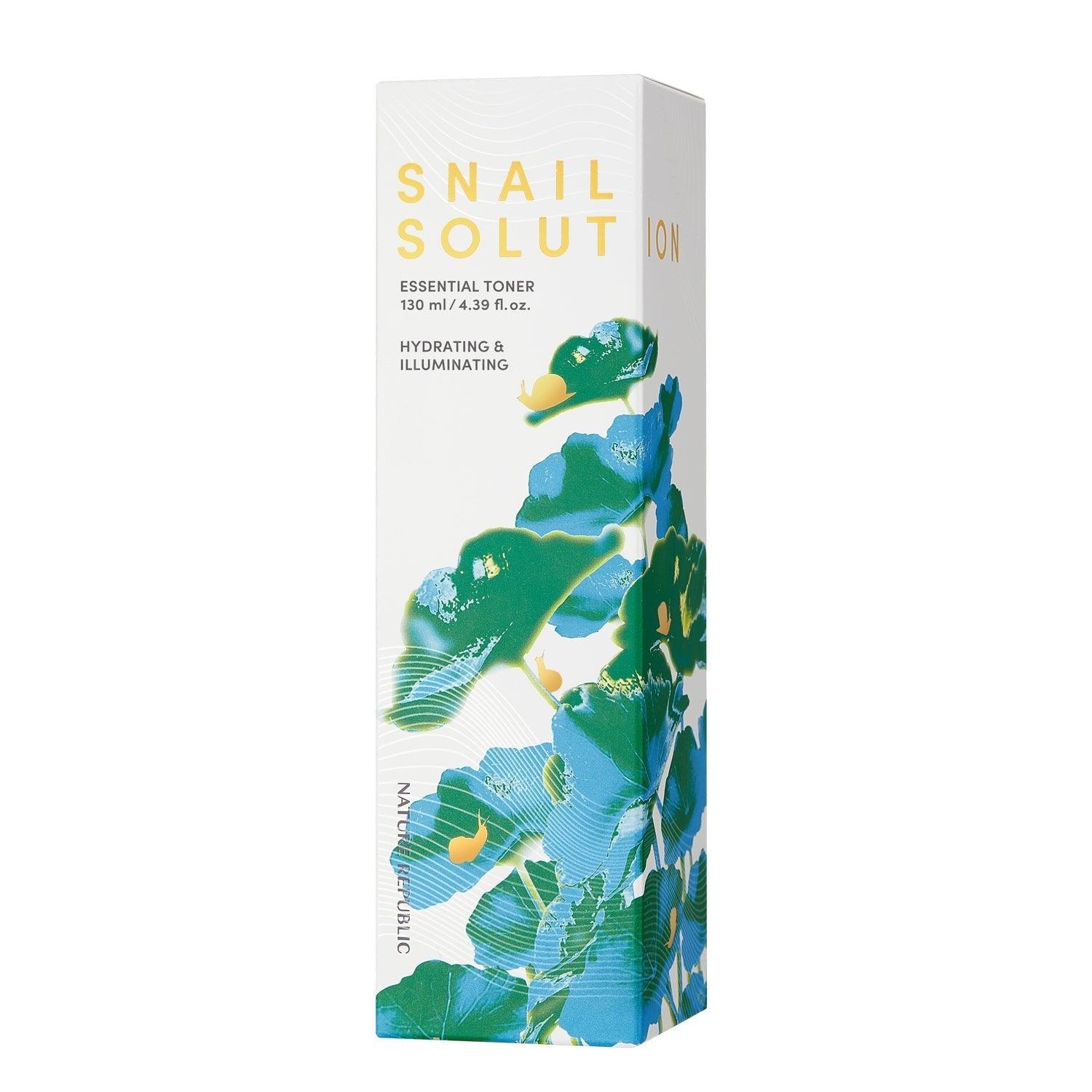 Kbeauty Glass Skin Nature Republic Snail Solution Essential Toner 