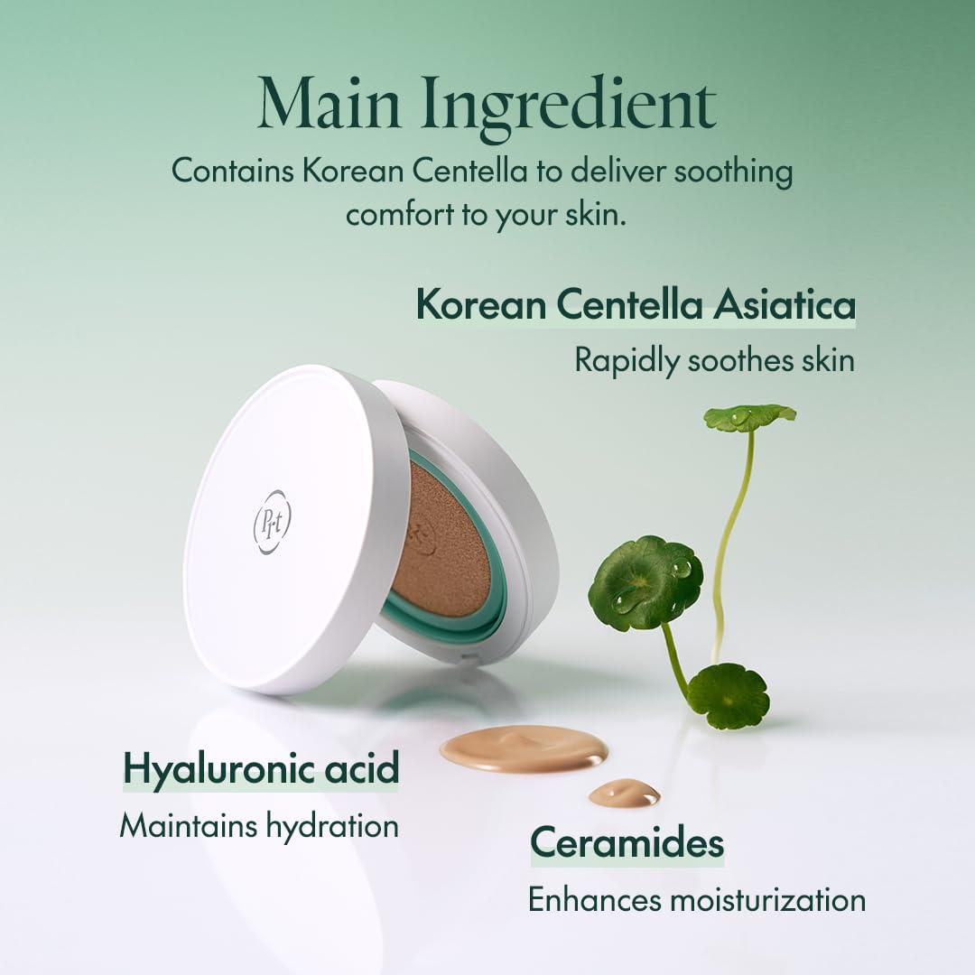 Kbeauty Glass Skin Purito Wonder Releaf Centella Bb Cushion 15g #23 Natural Beige W/ Refill 