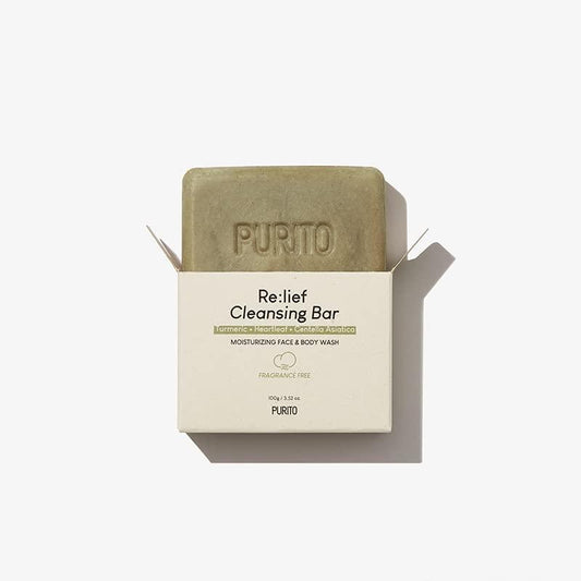 Kbeauty Glass Skin Purito Re:lief Cleansing Bar 100g 