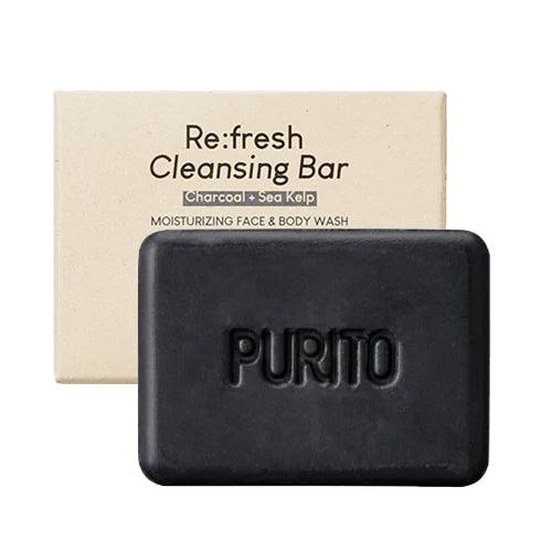 Kbeauty Glass Skin Purito Re:fresh Cleansing Bar 100g 