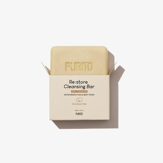 Kbeauty Glass Skin Purito Re:store Cleansing Bar 100g 