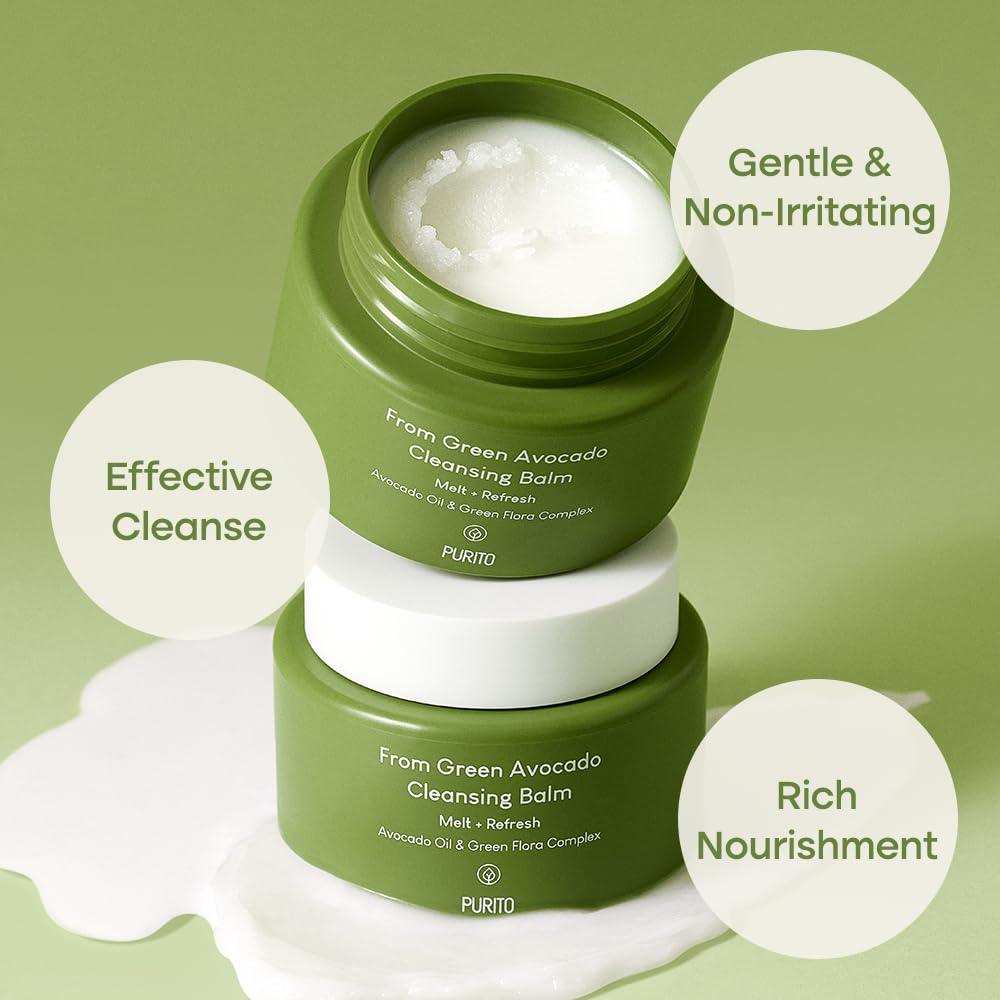 Kbeauty Glass Skin Purito From Green Avocado Cleansing Balm 100ml 