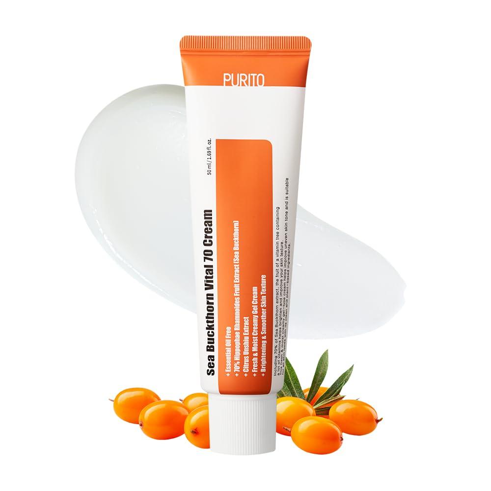 Kbeauty Glass Skin Purito Sea Buckthorn Vital 70 Cream 50ml 