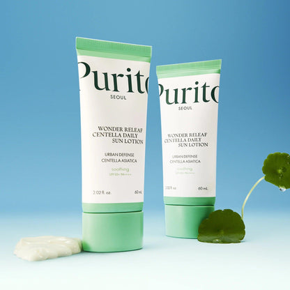 Kbeauty Glass Skin Purito Wonder Releaf Centella Daily Sun Lotion 60ml 