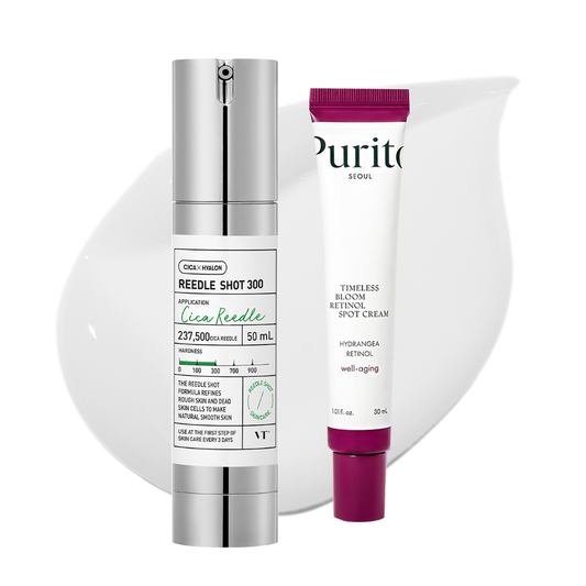 [Combo Deal] VT Reedle Shot 300 50ml + Purito Timeless Bloom Retinol Spot Cream 30ml