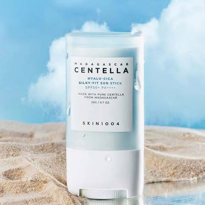 Kbeauty Glass Skin SKIN1004 Madagascar Centella Hyalu-cica Silky-fit Sun Stick 20g 