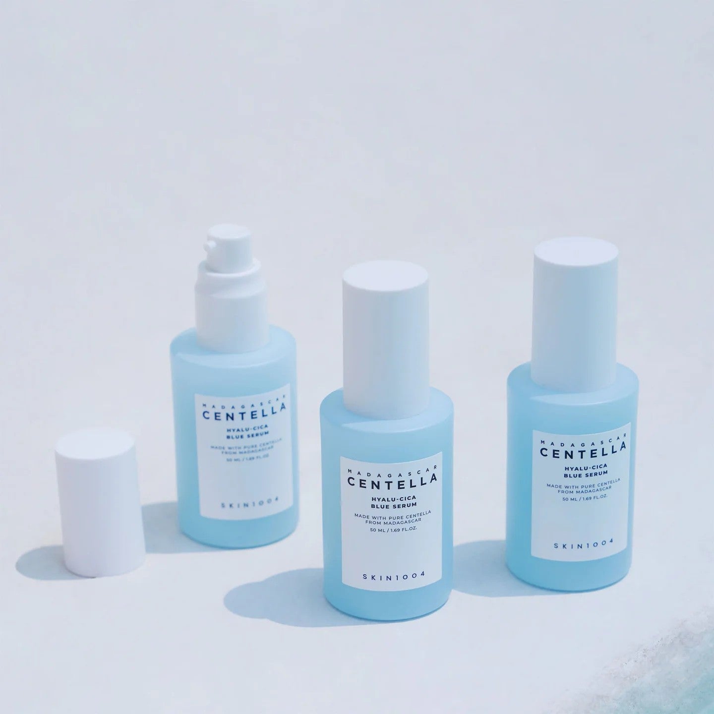 Kbeauty Glass Skin SKIN1004 Madagascar Centella Hyalu-cica Blue Serum 50ml 